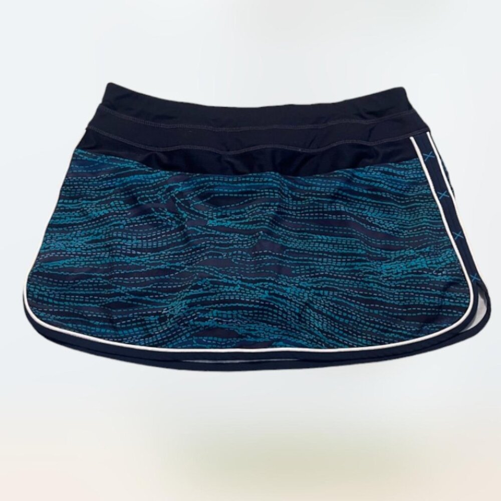 Athleta Ramp It Up Skort Skirt Athletic Navy Blue Golf Tennis Run Active Size 6